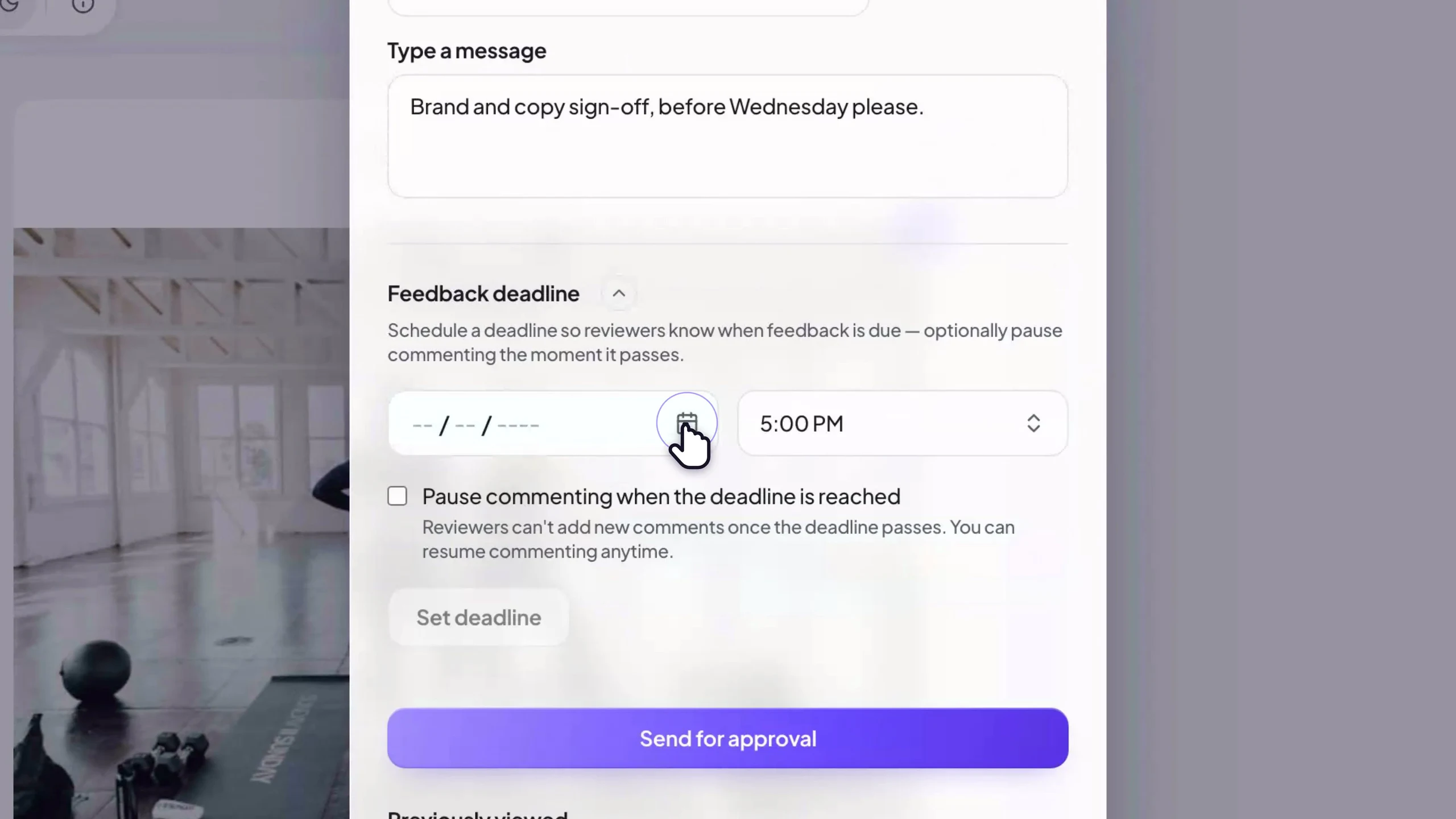 Adding reviewers and sending one approval link